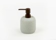 Picture of Manamo Elegance Liquid Soap Dispenser  Polyresin Gray  9.1x9.1x14.4 cm