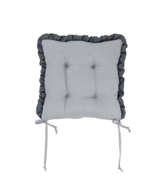 Picture of Manamo Amy Chair Pad Polyester Light Grey 40x40x3 cm