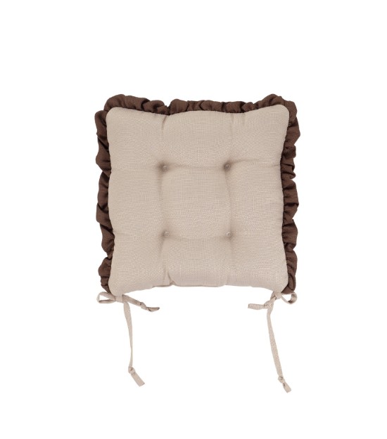 Picture of Manamo Amy Chair Pad Polyester Beige 40x40x3 cm