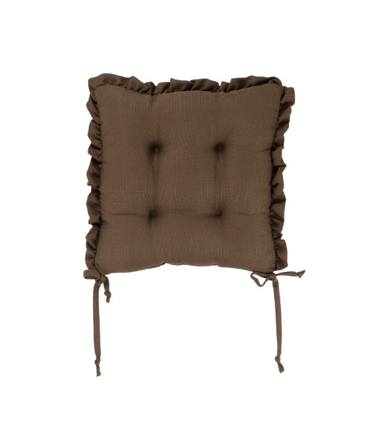 Picture of Manamo Amy Chair Pad Polyester Brown 40x40x3 cm