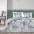 Picture of TAC Eloise Ranforce Bed Linen Set Single Blue 160x220+180x260+50x70 cm