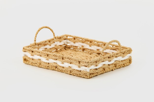 Picture of Manamo Pretty ლანგარი დაწნული თეთრი 35x25x8 სმ