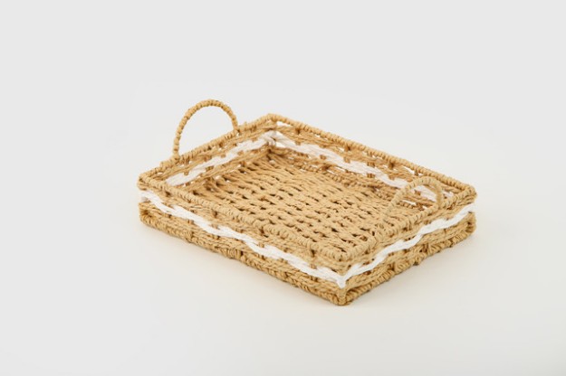 Picture of Manamo Pretty ლანგარი დაწნული თეთრი 32x22x6 სმ