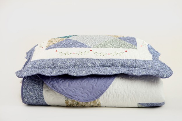 Picture of Manamo Perla საწოლის გადასაფარებელი პოლიესტერის ლურჯი ერთ საწოლიანი 180x240+50x70 სმ