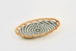 Picture of Manamo Brenna თეფში Ceramic/Rattan ლურჯი/თეთრი 20x12x2.5 სმ
