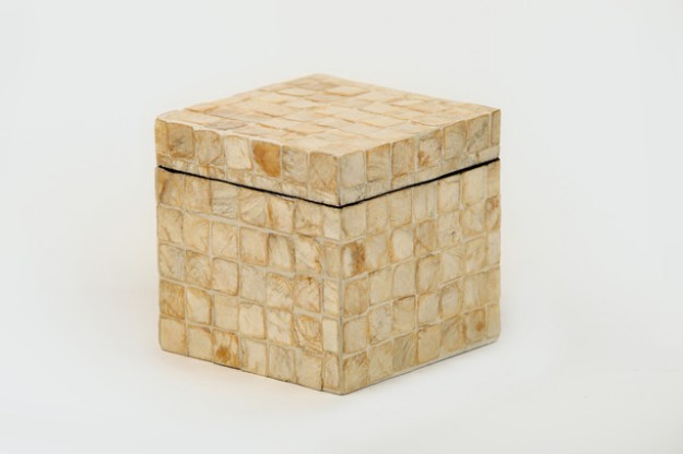 Picture of Manamo Loren ნაგვის ურნა MDF/Pearl 9.5x9.5x10 სმ