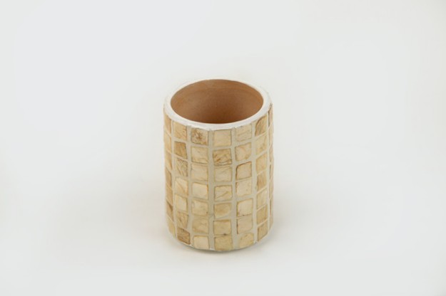 Picture of Manamo Loren კბილისი ჯაგრისის ჩასადები ჭიქა MDF/Pearl 7.5x10 სმ