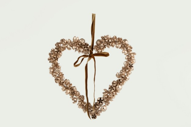 Picture of Manamo  Heart  საახალწლო აქსესუარი  ოქროსფერი  26x25x4 სმ