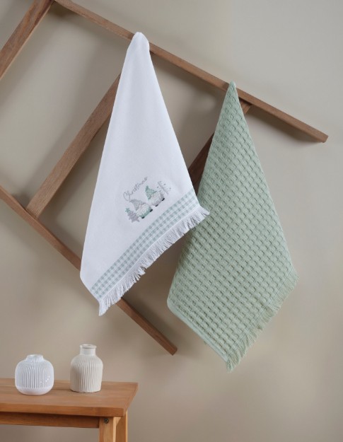 Picture of Manamo Gnome Kitchen Towel Cotton White/Cameo  50x70 სმ