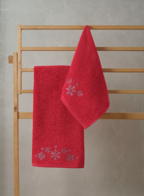 Picture of Manamo Snowflake Christmas Hand Towel Cotton   30x45 სმ