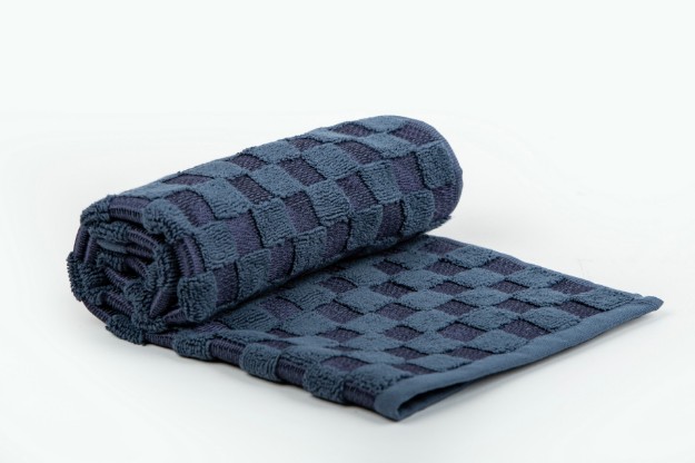 Picture of Manamo Checkers ფარდაგი ბამბის ლურჯი 50x70  