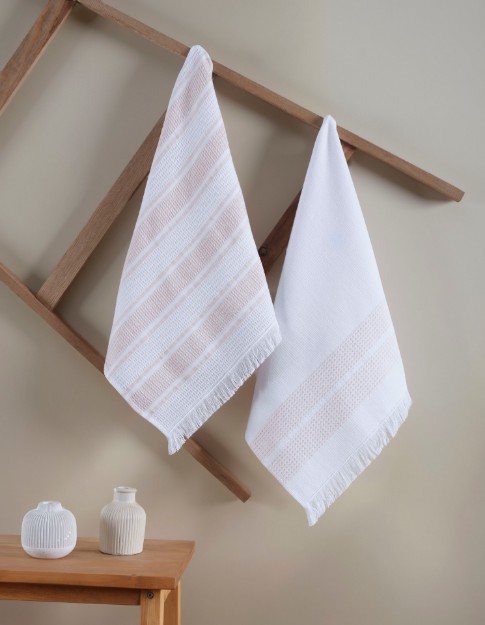 Picture of Manamo Missi Kitchen Towel  Cotton Blush Jacquard 50x70 cm (2pc)