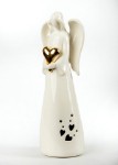 Picture of Manamo Angel Figurine Porcelain White  9x7.5x25 cm