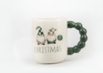 Picture of Manamo Christmas Gnomes Mug Ceramic Cameo Green/White  13.5x9x11.1 cm