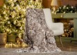 Picture of Manamo Paisley Flower Blanket Cotton/Acrylic Brown/Ecru 160x230 cm