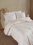 Picture of Manamo Prime Stripe Bed Linnen Set  Saten Linen Double200x220+50x70 cm(2)+240x260 cm