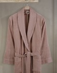 Picture of Manamo Jess Shawl Collar Bathrobe Cotton Blush S/M