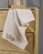 Picture of Manamo Tiny Rose Embroidered Hand Towel Cotton Linen 30x50 cm