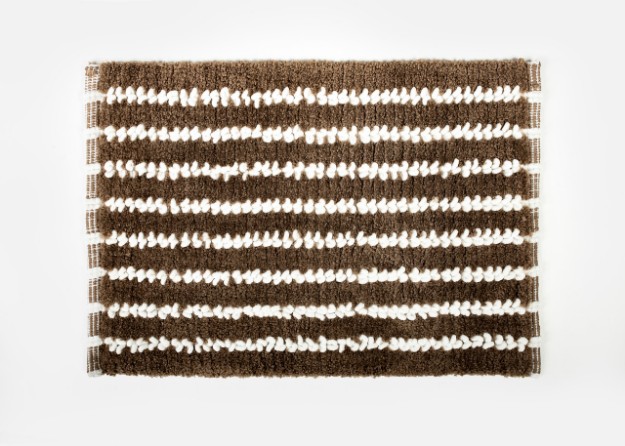 Picture of Manamo Dots Bath Mat Micro-chenille Brown Hand-woven40x60 cm