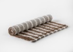 Picture of Manamo Dots Bath Mat Micro-chenille Brown Hand-woven40x60 cm