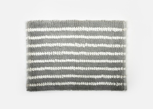Picture of Manamo Dots Bath Mat Micro-chenille Grey Hand-woven40x60 cm