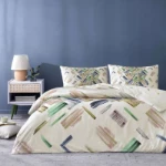 Picture of TAC Rafael Bed Linen Set Cotton Green Single With Fiitted Sheet 160x220+100x200+50x70 cm