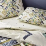 Picture of TAC Rafael Bed Linen Set Cotton Green Single With Fiitted Sheet 160x220+100x200+50x70 cm