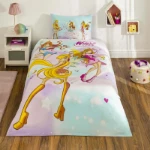 Picture of TAC Winx Magic Bed Linen Set Cotton  Single With Fiitted Sheet 160x220+100x200+50x70 cm