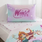 Picture of TAC Winx Magic Bed Linen Set Cotton  Single With Fiitted Sheet 160x220+100x200+50x70 cm