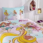 Picture of TAC Winx Magic Bed Linen Set Cotton  Single With Fiitted Sheet 160x220+100x200+50x70 cm