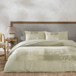 Picture of TAC Ilra Bed Linen Set Cotton Beige Double With Fitted Sheet 200x220+160x200+50x70(2pc)cm