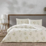 Picture of TAC Auren Bed Linen Set Cotton Pink Single 160x220+180x260+50x70 cm