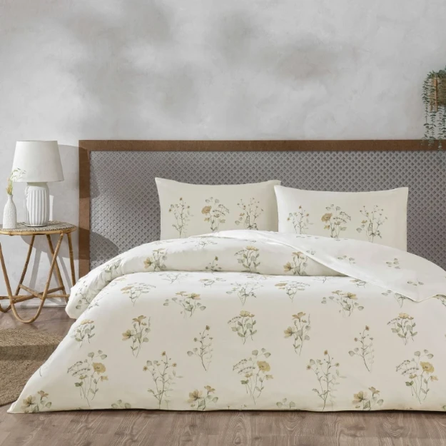 Picture of TAC Auren Bed Linen Set Cotton Pink Double 200x220+240x260+50x70(2pc)cm