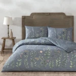 Picture of TAC Serelis Bed Linen Set Cotton Blue Double 200x220+240x260+50x70(2pc)cm