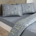 Picture of TAC Serelis Bed Linen Set Cotton Blue Double 200x220+240x260+50x70(2pc)cm