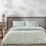 Picture of TAC Aveste Bed Linen Set Cotton Blue Double 220x220+240x260+50x70 cm (2pc)