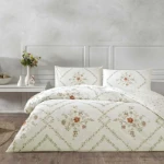 Picture of TAC Elira Bed Linen Set Cotton White Double 200x220+240x260+50x70(2pc)cm