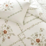 Picture of TAC Elira Bed Linen Set Cotton White Double 200x220+240x260+50x70(2pc)cm
