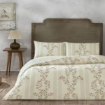 Picture of TAC Mirelune Bed Linen Set Cotton Beige Double 200x220+240x260+50x70(2pc)cm