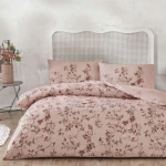 Picture of TAC Sorel Bed Linen Set Cotton Pink Double 200x220+240x260+50x70(2pc)cm