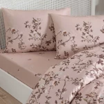 Picture of TAC Sorel Bed Linen Set Cotton Pink Double 200x220+240x260+50x70(2pc)cm