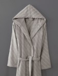 Picture of Manamo Dolce Bathrobe Cotton Vizon Jaqcuard Hooded L/XL