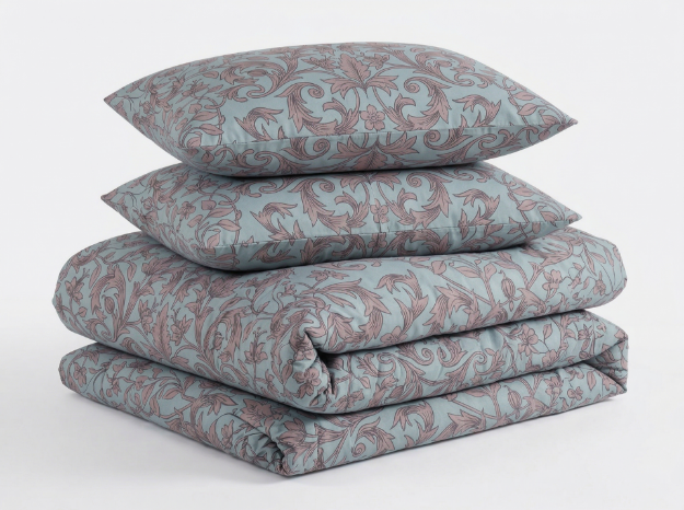 Picture of Manamo  Branch  საბნის პირი ბალიშის პირით ბამბის  ორ საწოლიანი 200x220+50x70 cm(2)