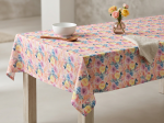 Picture of Manamo Bunny Bouquel Table Cloth Cotton Multi  150x150 cm