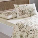 Picture of TAC Despina Bed Linen Set Cotton Cream Double 200x220+240x260+50x70(2pc)