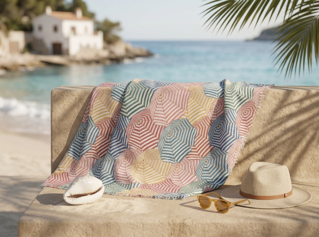 Picture of Manamo Henrie Digital Printed Beach Towel Cotton 90x180 cm 
