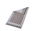 Picture of Manamo Cross Fringed Rug Acrylic Beige 80x150 cm