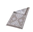 Picture of Manamo Geometric Fringed Rug Acrylic Beige 80x150 cm