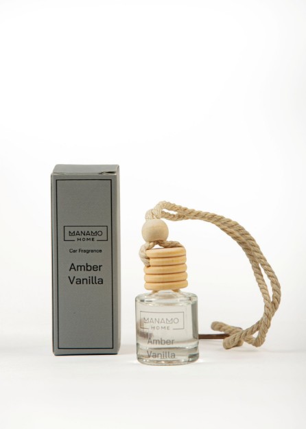 Picture of Manamo Amber Vanilla  Car Fragrance  Black 8 ml