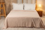 Picture of Manamo Stoke Jacquard  Pique Cotton Blush 220x240 cm
